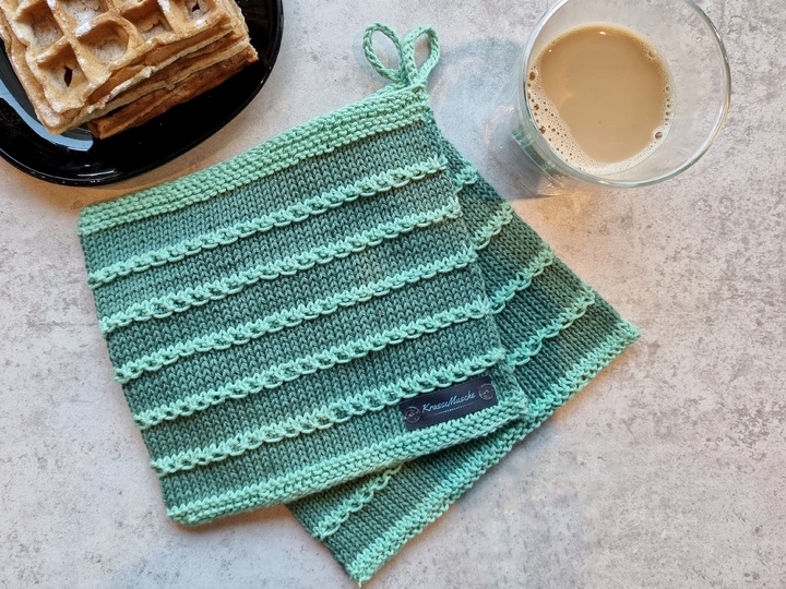 Kettline Topflappen Strickanleitung