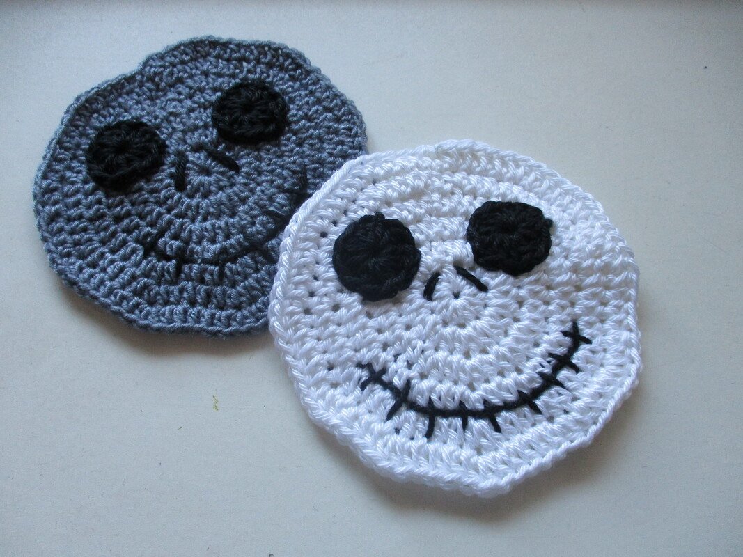 Häkelanleitung Untersetzer Grusel