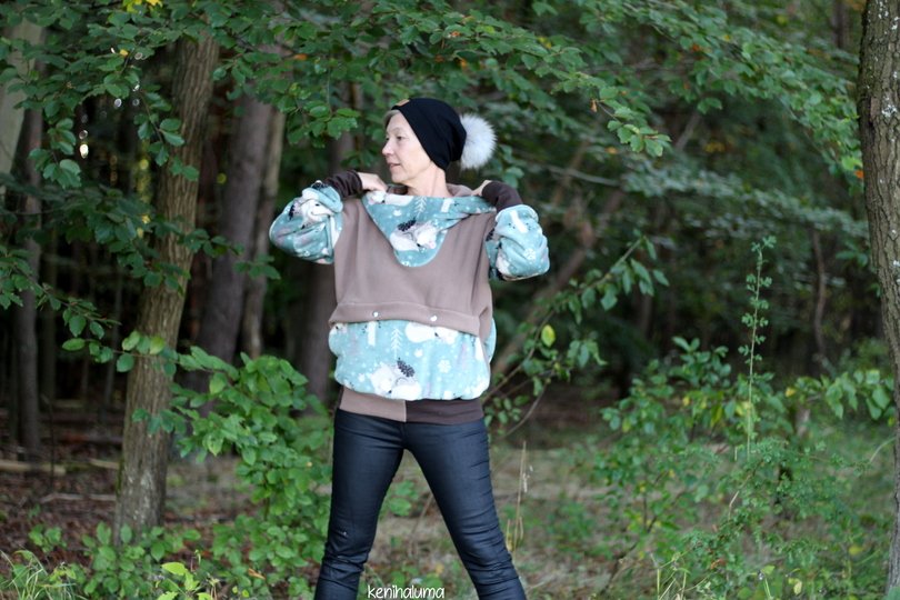 Schnittmuster Windbreaker mit Kapuze und Bauchtasche Damen Gr. 32 - 62