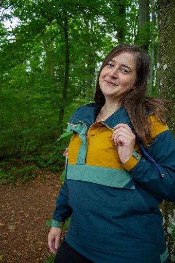 Schnittmuster Windbreaker mit Kapuze und Bauchtasche Damen Gr. 32 - 62