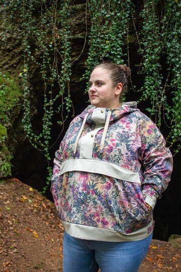 Schnittmuster Windbreaker mit Kapuze und Bauchtasche Damen Gr. 32 - 62