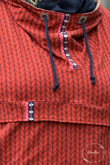 Schnittmuster Windbreaker mit Kapuze und Bauchtasche Damen Gr. 32 - 62
