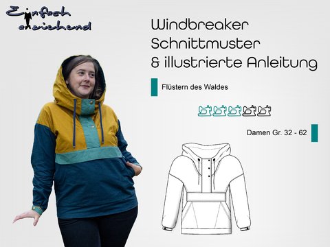Schnittmuster Windbreaker Flüstern des Waldes Women Gr. 32 - 62
