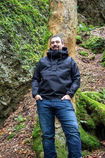 Schnittmuster Windbreaker mit Kapuze und Bauchtasche Herren Gr. 44 - 64