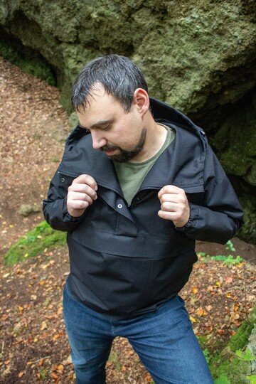 Schnittmuster Windbreaker mit Kapuze und Bauchtasche Herren Gr. 44 - 64