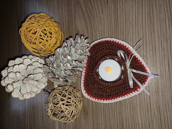 Teelichter Weihnachtszeit in Lebkuchenform ++Häkelanleitung++