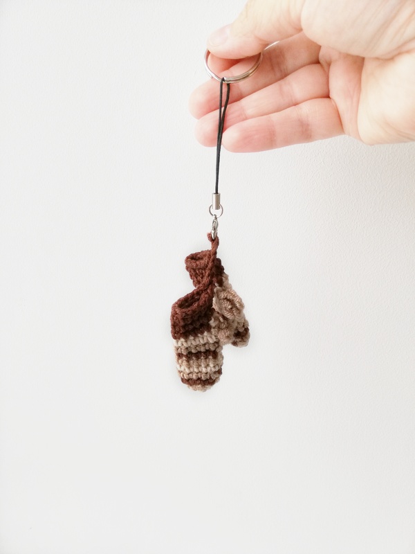 Keychain Mittens Crochet Pattern