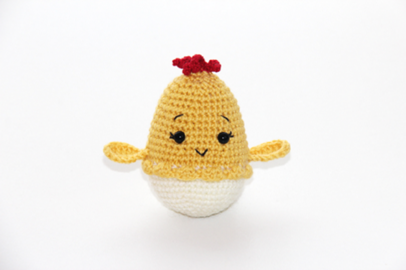 Easter Eggs basket of flowers Crochet Pattern