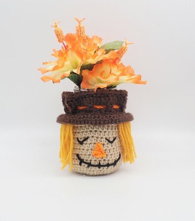 Scarecrow Pouch & Cozy- Crochet Pattern