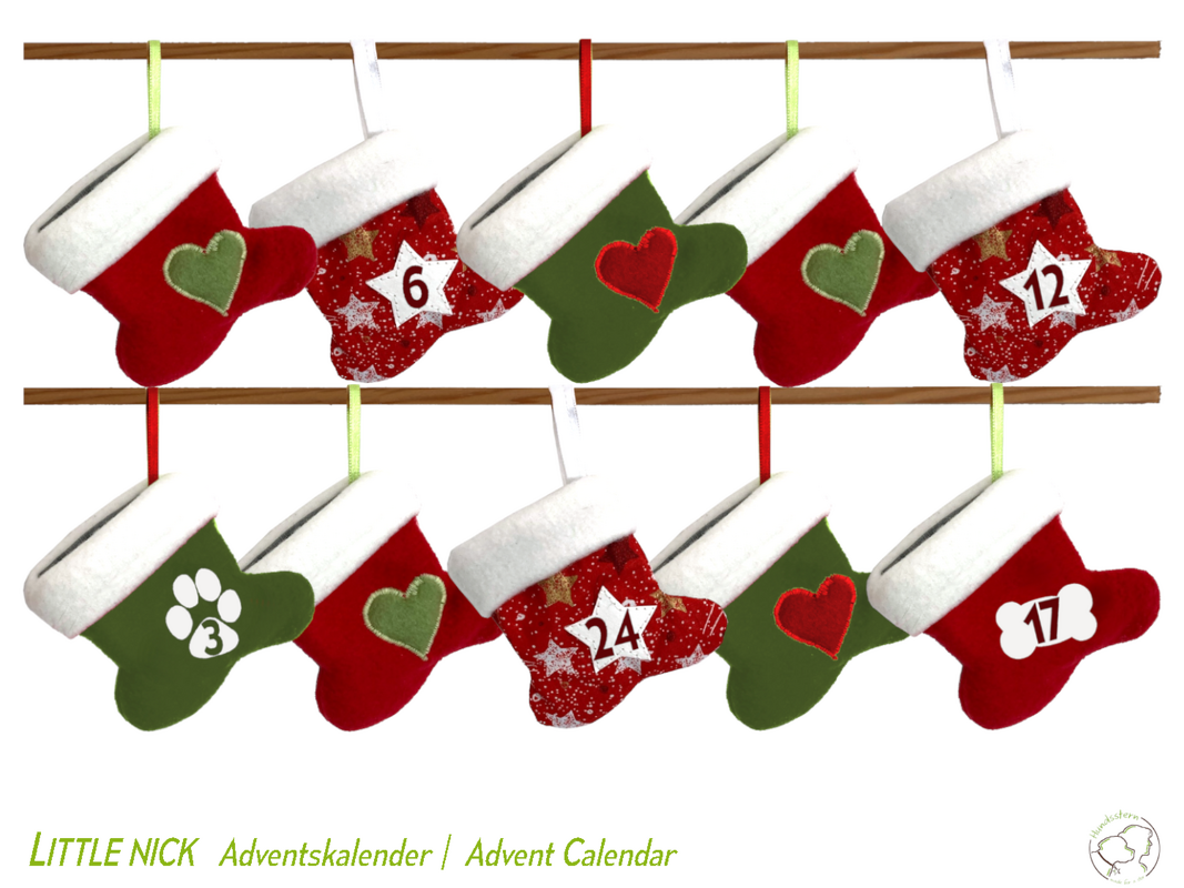 LITTLE NICK Advent Calendar for dogs. Sewing Pattern
