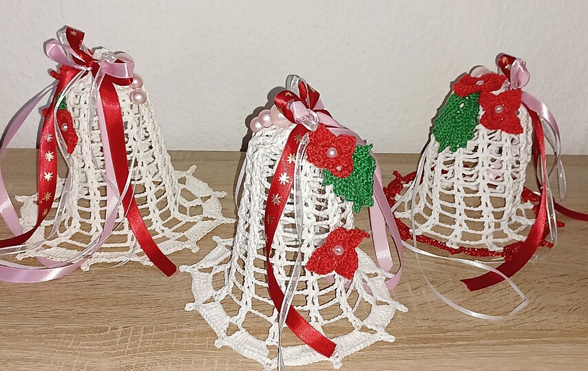 Häkelanleitung Glocke / Fensterdeko