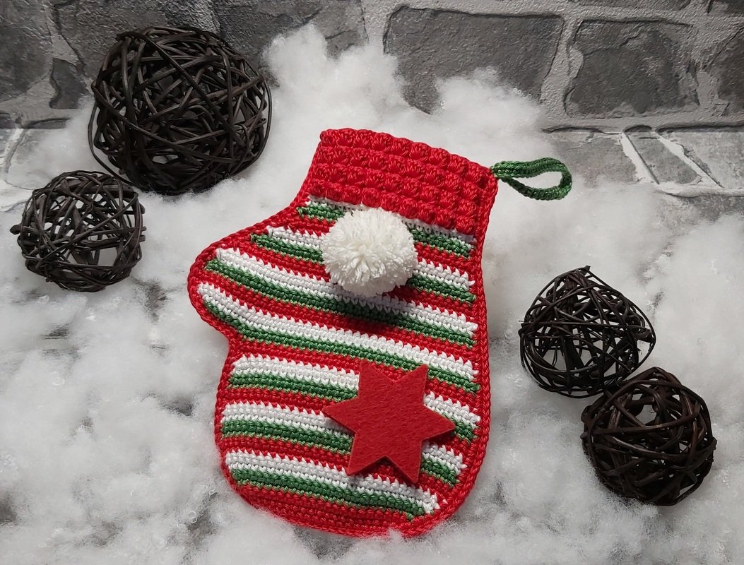 Häkelanleitung Geschenksäckchen "Handschühchen" (Adventskalender, 3 Größen) - Bild 2