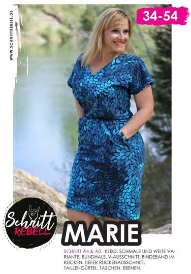 Anleitung Kleid Marie Gr.34-54 mit Ebenen