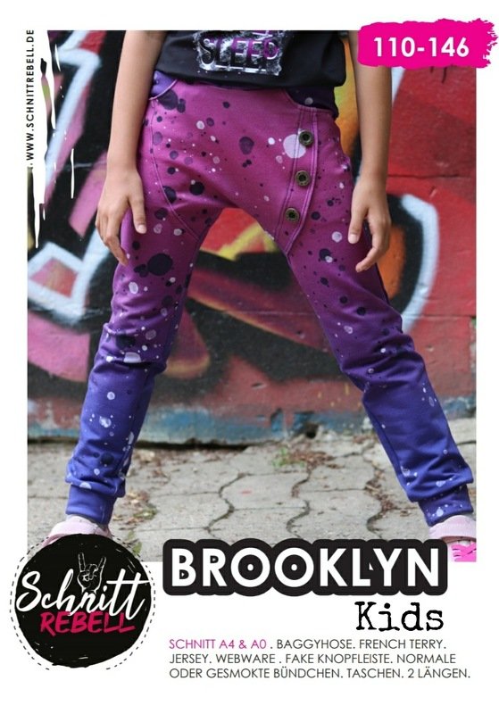 Anleitung Baggyhose Brooklyn Kids Gr.110-146