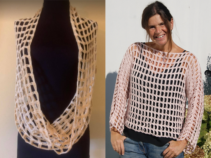 Loop / Shirt FEENROSE (für alle Größen leicht anzupassen)