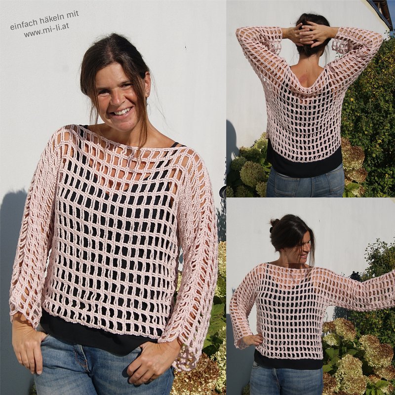 Loop / Shirt FEENROSE (für alle Größen leicht anzupassen) - Bild 4