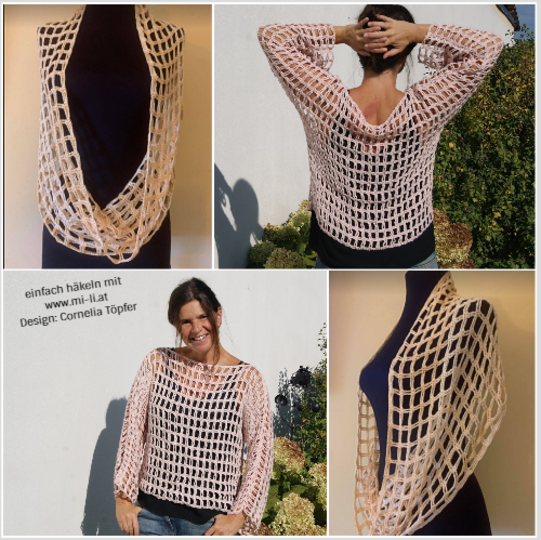 Loop / Shirt FEENROSE (für alle Größen leicht anzupassen)