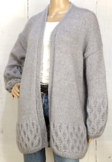Strickanleitung Cardigan "Waben-Chic"