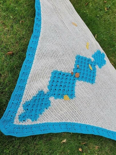 Häkelanleitung Tuch Arwyn