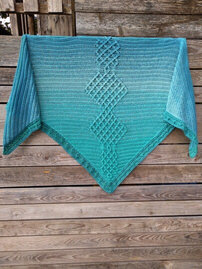 Häkelanleitung Tuch Arwyn