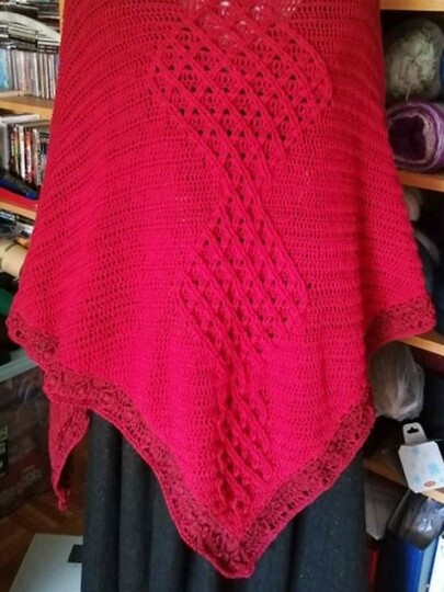 Häkelanleitung Tuch Arwyn