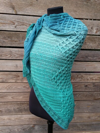 Häkelanleitung Tuch Arwyn