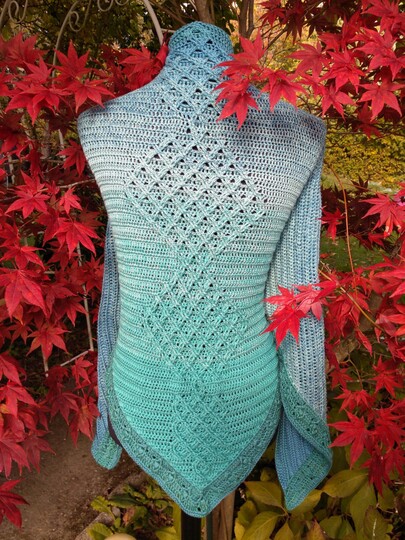 Häkelanleitung Tuch Arwyn