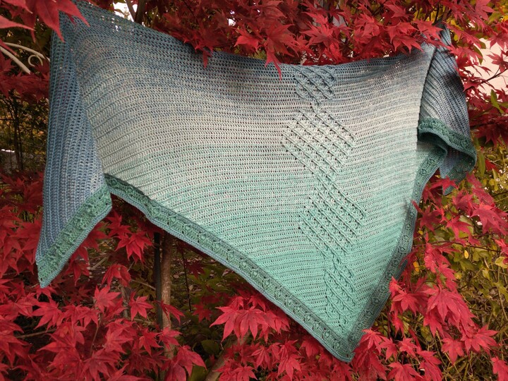 Häkelanleitung Tuch Arwyn