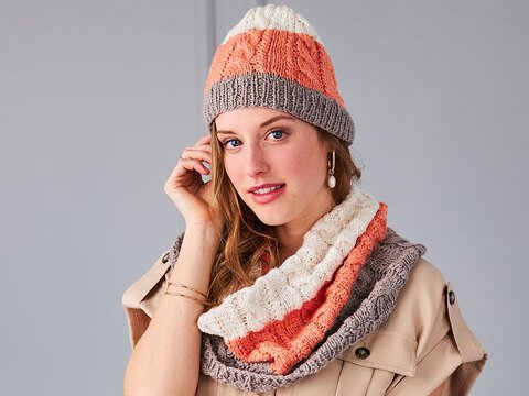 LOOP & MÜTZE ZOPF-STYLE