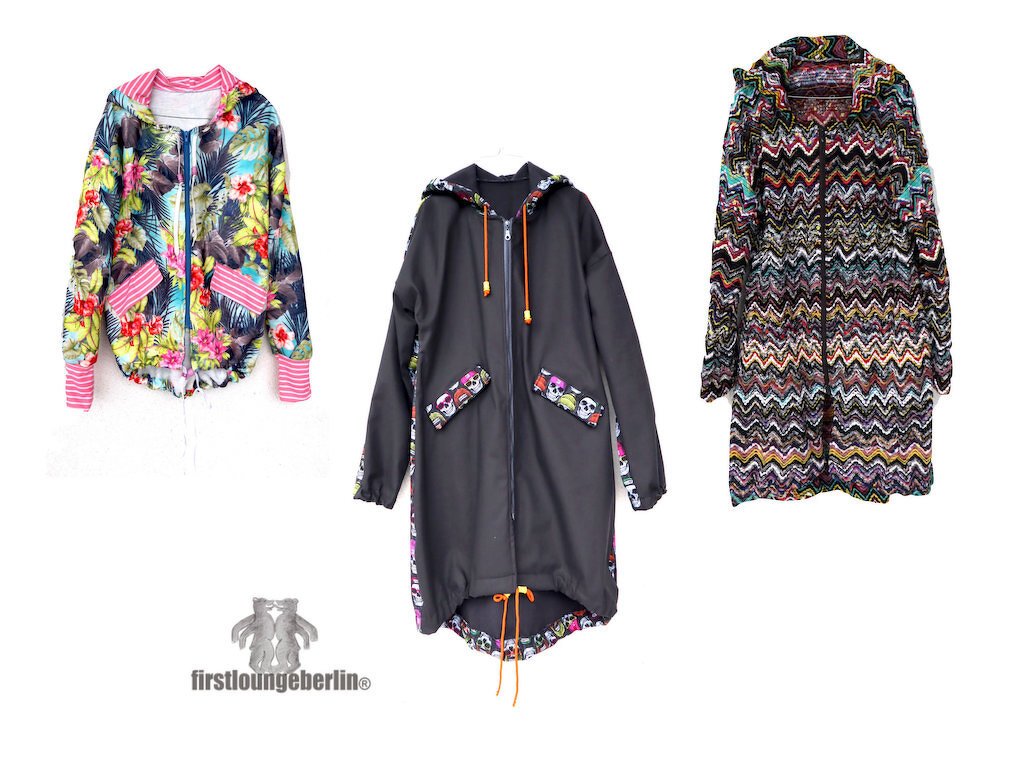 Gerda Mantel Jacke Damen mit Kapuze Klappentaschen eBook 32/34-56/68