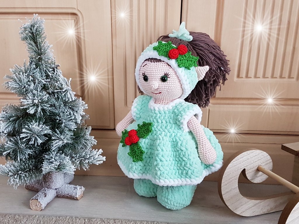 Häkelanleitung, Fay das Weihnachts-Elfchen