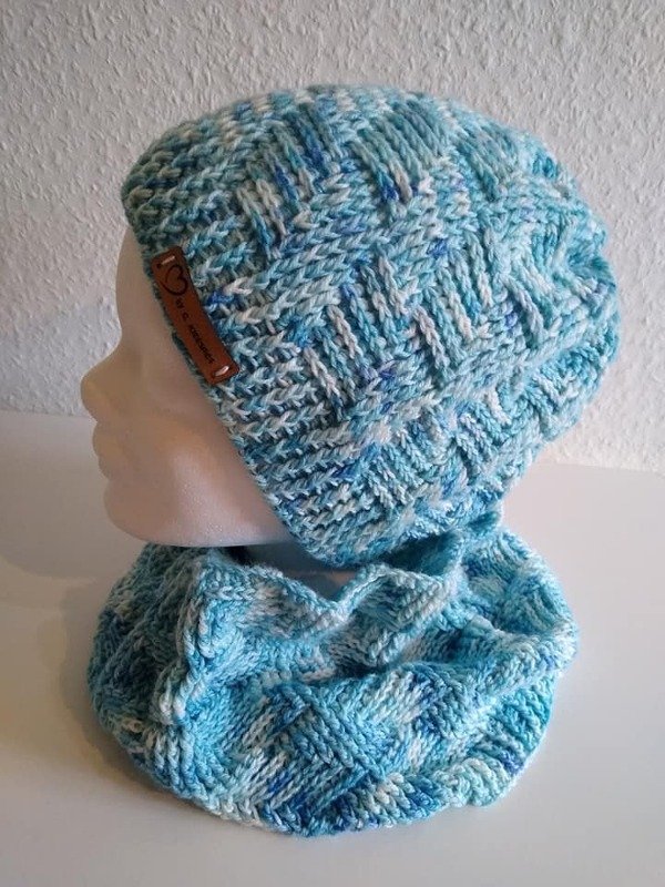 Winterset "Nivis", Häkelanleitung für Mütze und Loop, unisex