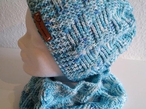 Winterset "Nivis", Häkelanleitung für Mütze und Loop, unisex