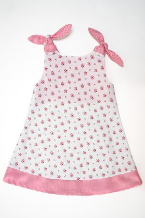 Girls dress pinafore sewing pattern with 3 variants, Ebook pdf