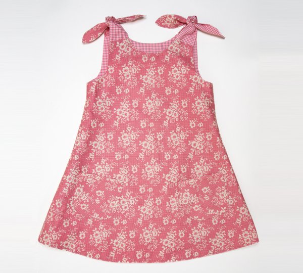 Girls Pinafore Dress PDF Pattern – 3 Variations (9M–12Y) Beginner-Friendly