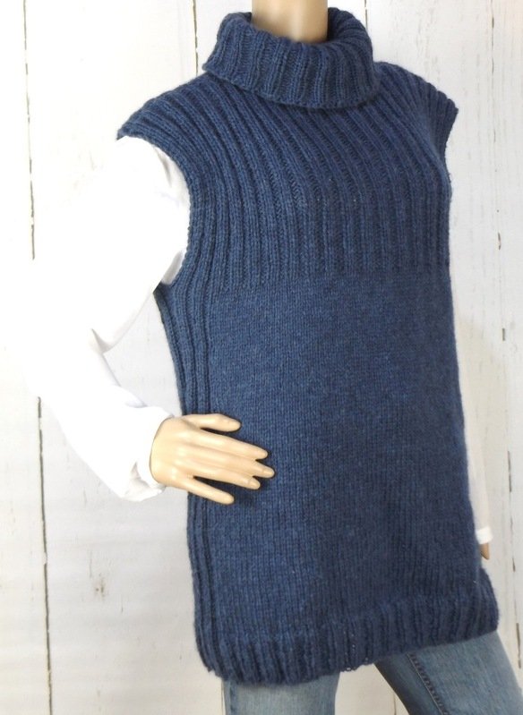 Strickanleitung Pullunder "Oversize-Rolli" - Bild 2