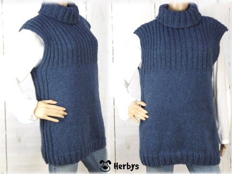 Strickanleitung Pullunder "Oversize-Rolli"