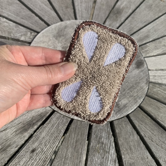 Abschminkpad Pfefferkuchen Stickdatei ITH 10x10 cm