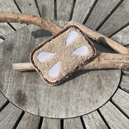 Abschminkpad Pfefferkuchen Stickdatei ITH 10x10 cm