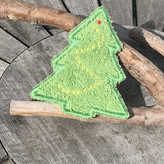 Abschminkpad Tannenbaum Stickdatei ITH 10x10 cm