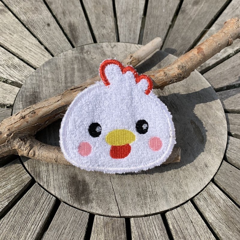 Abschminkpad Huhn Stickdatei ITH 10x10 cm