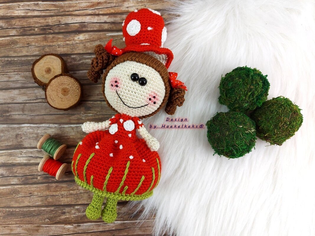 Ballerina "Frau Pilz" -- Häkelanleitung von Haekelkeks® - Bild 3