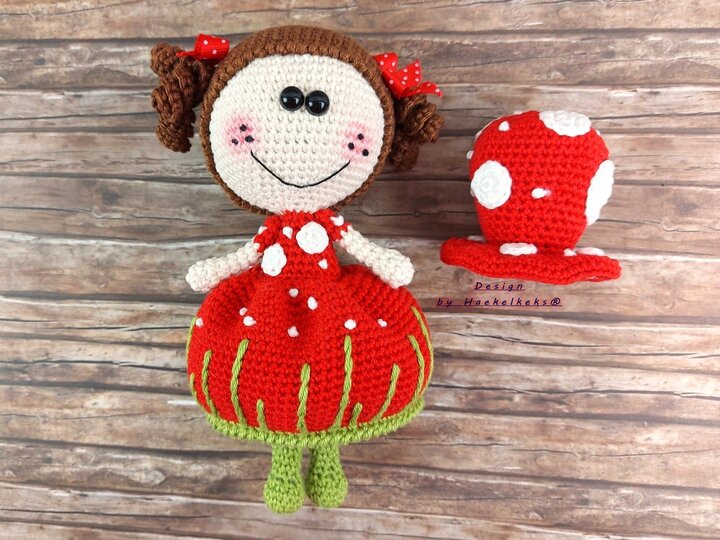 Ballerina "Frau Pilz" -- Häkelanleitung von Haekelkeks®