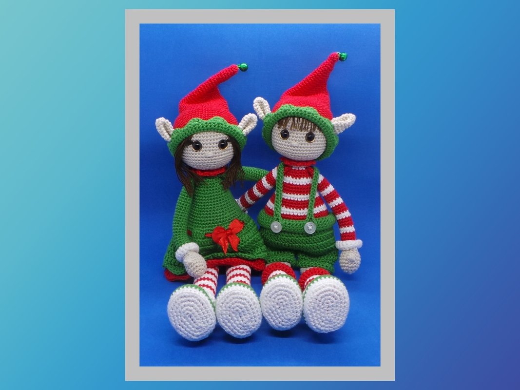 Häkelanleitung Weihnachtselfen