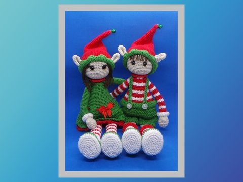 Häkelanleitung Weihnachtselfen