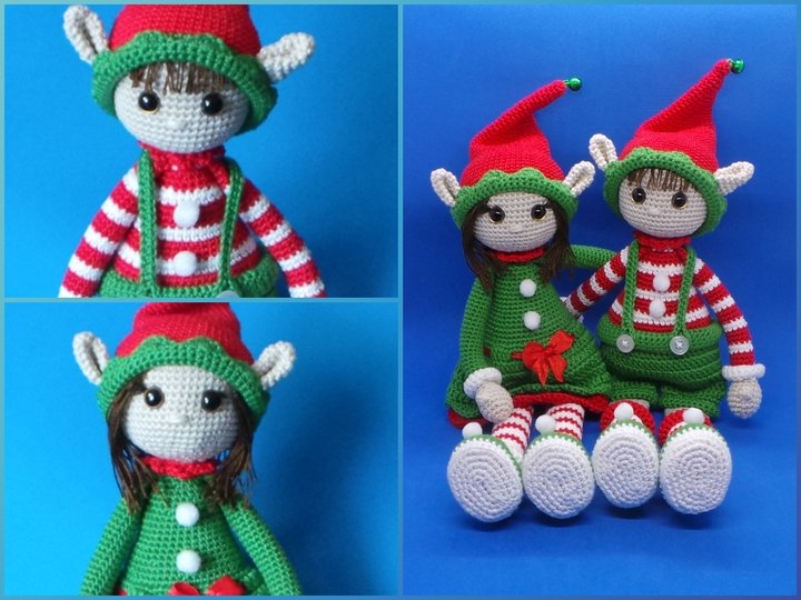 Häkelanleitung Weihnachtselfen