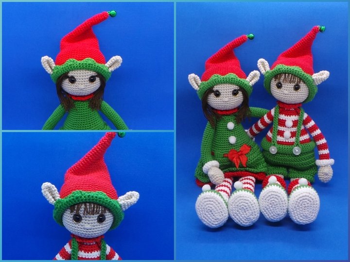 Häkelanleitung Weihnachtselfen