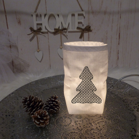 Stickdatei Lichtbeutel Weihnachten ITH Rahmengröße 13 cm x 18 cm