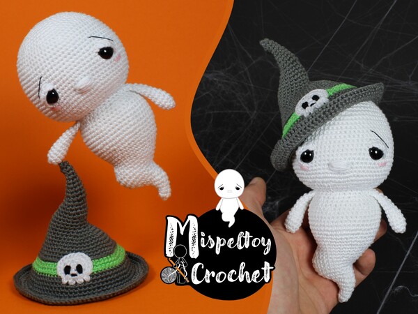 Mogwai the sleepy ghost - crochet pattern
