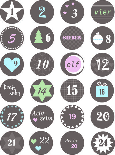 Adventskalender für "Fashionistas 2.0" - acht zauberhafte Modelle